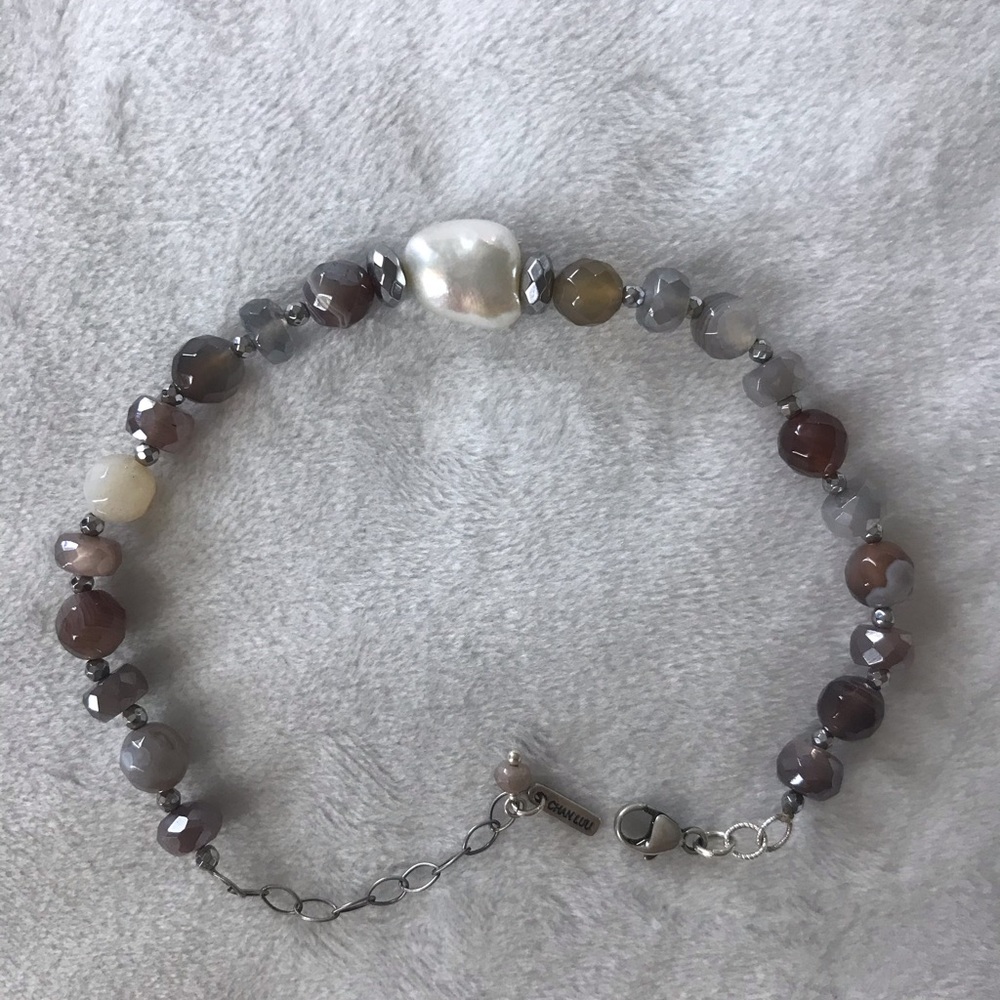 Chan Luu Pearl and moonstone bracelet.